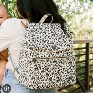 Freshly Picked Black and White Leopard Backpack